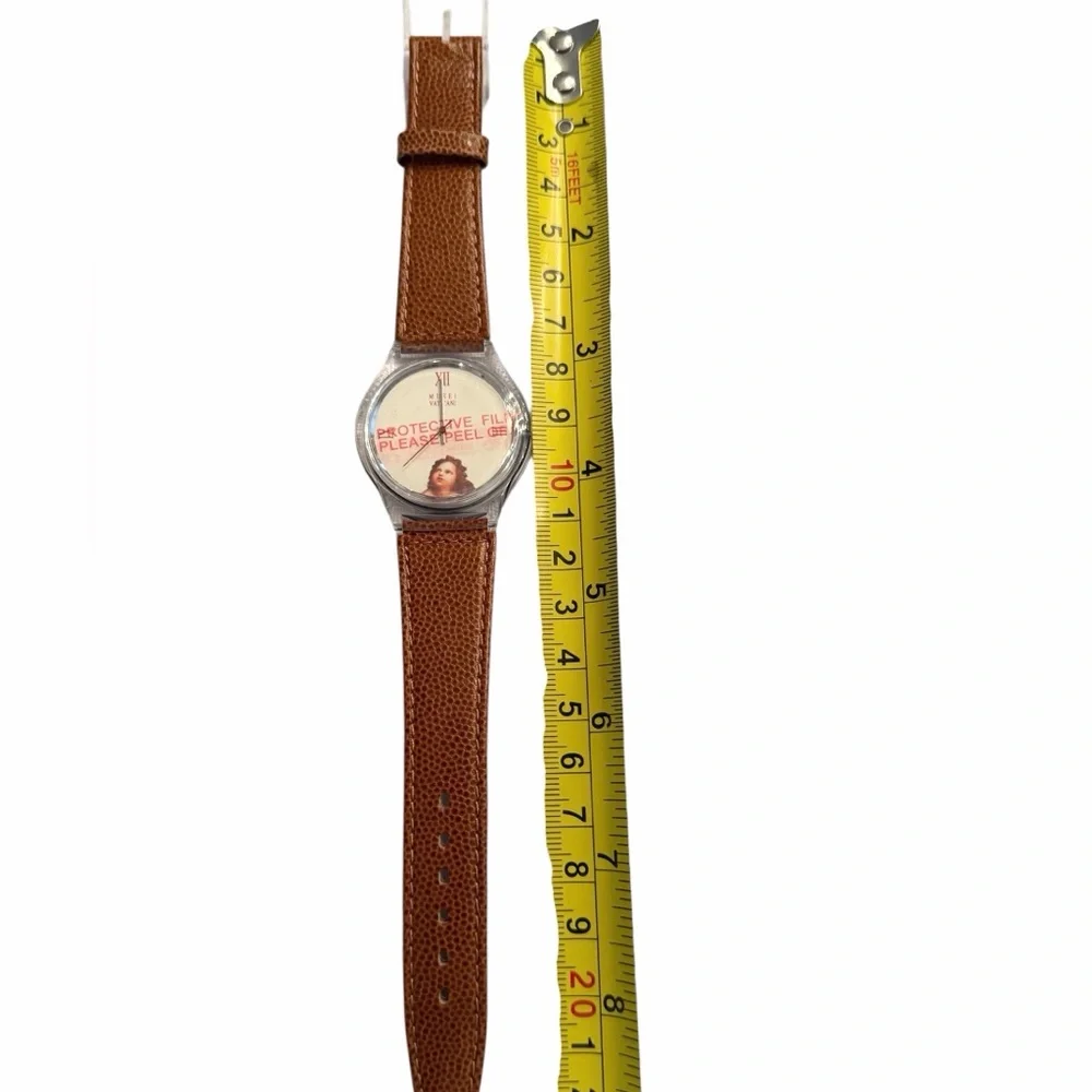 Vatican Museum Vera Pelle Women's Souvenir Watch Featuring‎ Angel Raphael NWT